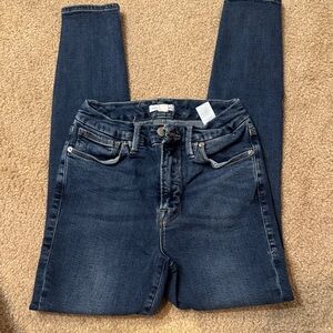 Good American Dark Indigo Skinny Jeans